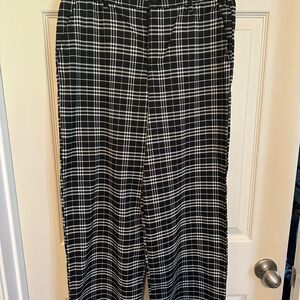Rewash Monochrome Plaid Trousers